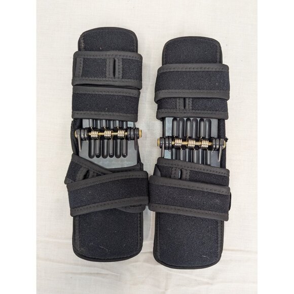 VS Joint Support Knee Pads Knee Stabilizer Rebound Spring Black Set of 2 - Picture 3 of 11